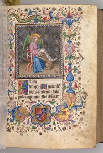 Heures de Charles le Noble, roi de Navarre 1361-1425 : fol. 27r, Saint Marc, vers 1405