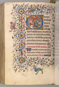 Heures de Charles le Noble, roi de Navarre 1361-1425, fol. 285v, Saint Martin, vers 1405 - Master of the Brussels Initials and Associates