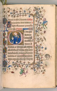 Heures de Charles le Noble, roi de Navarre 1361-1425, fol. 291v, Saint-Louis, vers 1405 - Master of the Brussels Initials and Associates