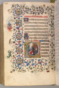 Heures de Charles le Noble, roi de Navarre 1361-1425, fol. 292v, St. Léonard, vers 1405 - Master of the Brussels Initials and Associates