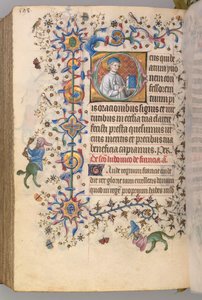 Heures de Charles le Noble, roi de Navarre : fol. 293v, St. Yoon - Master of the Brussels Initials and Associates