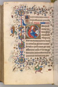 Heures de Charles le Noble, Roi de Navarre 1361-1425, fol. 295v, Sainte Anne, vers 1405 - Master of the Brussels Initials and Associates
