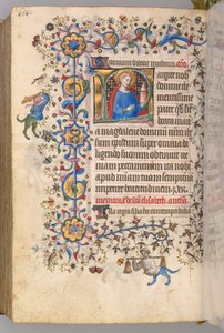 Heures de Charles le Noble, roi de Navarre 1361-1425, fol. 296v, Sainte Marie-Madeleine - Master of the Brussels Initials and Associates