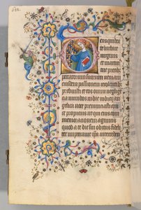 Heures de Charles le Noble, roi de Navarre 1361-1425, fol. 305v, Sainte Marthe, vers 1405 - Master of the Brussels Initials and Associates