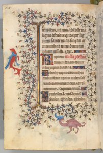 Heures de Charles le Noble, roi de Navarre 1361-1425, fol. 321v, Buste de la Mort, vers 1405 - Master of the Brussels Initials and Associates