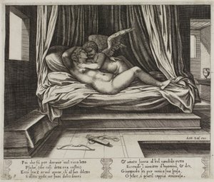 Cupidon dans les bras de Psyché - Master of the Die