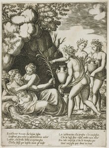 Daphné embrassant son père, le fleuve Pénée - Master of the Die