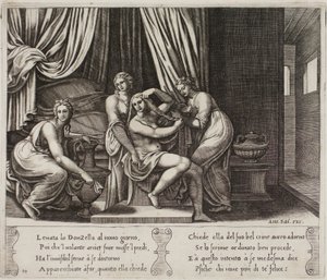 Nymphes aidant Psyché à sa toilette