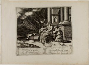 Proserpine donne à Psyché la boîte de beauté - Master of the Die