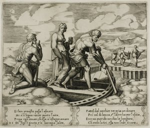 Psyché embarque dans la barque de Charon - Master of the Die
