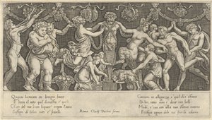 Speculum Romanae Magnificentiae: Sacrifice à Priape, 16e siècle - Master of the Die