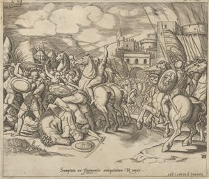 Speculum Romanae Magnificentiae : La Victoire de Scipion [sur Syphax] - Master of the Die