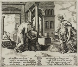 Vénus ordonnant à Psyché de trier un tas de grains