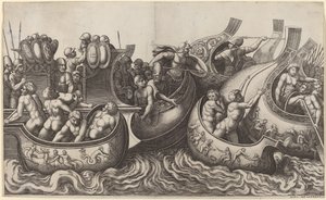 Bataille Navale - Master of the Die after Giulio Romano