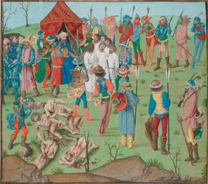 Suite de la bataille de Nicopol Le massacre des chrétiens pour se venger du massacre de Rahova. Jean Froissart, Chroniques, Flandres, Bruges