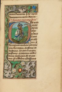 Initiale G : Saint Georges et le dragon - Master of the Dresden Prayer Book