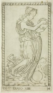 Érato, planche quatorze de Apollon et les Muses