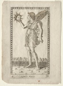 Génie du Soleil (de la série Tarocchi, B: Principes Cosmiques & Vertus, #31) - Master of the E Series Tarocchi