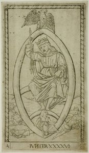 Jupiter, planche 46 de Planètes et sphères - Master of the E Series Tarocchi
