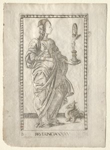 Prudence (de la série Tarocchi, B: Principes Cosmiques & Vertus, #35)
