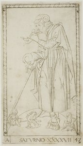 Saturne, planche 47 de Planètes et Sphères