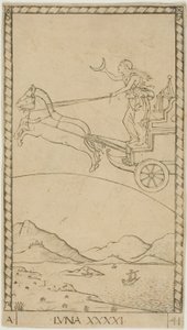 La Lune, planche 41 de Planètes et Sphères - Master of the E Series Tarocchi