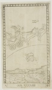Le Soleil, planche 44 de Planètes et Sphères - Master of the E Series Tarocchi