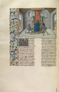 John of Gaunt invitant les invités au mariage de sa fille avec le roi du Portugal - Master of the Getty Froissart