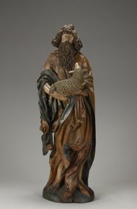 Saint Jean-Baptiste (partiellement polychromé) - Master of the Harburger Altar