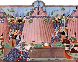 Les joutes de Saint-Inglevert, France, 1470-1475, vers 1900-1920 - Master of the Harley Froissart