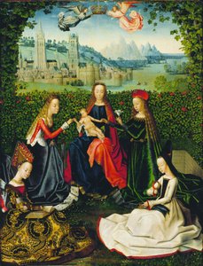 Vierge de la roseraie - Master of the Legend of Saint Lucy