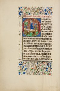 Initial O : Le martyre de saint Érasme - Master of the Llangattock Hours