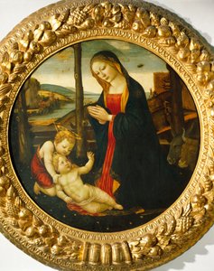 Madone et Enfant avec Saint Jean - Master of the Miller Tondo (attr. to)