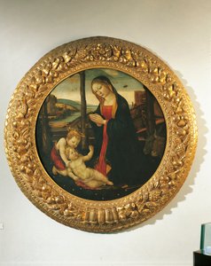 Madone et Enfant avec Saint Jean - Master of the Miller Tondo (attr. to)