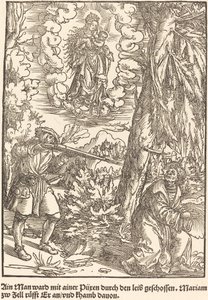 Ain Man ward mit ainer Puren ... - Master of the Miracles of Mariazell