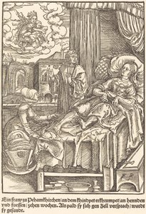 Une femme à Peham Kirchen... - Master of the Miracles of Mariazell
