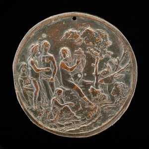 Orphée jouant pour les animaux, quatrième quart du 15e siècle - Master of the Orpheus Legend