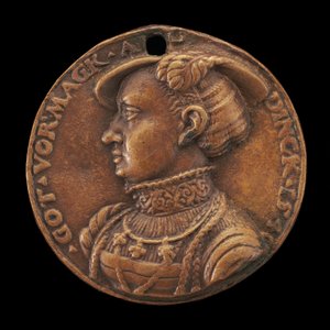 Émilie de Saxe, 1516-1591, margravine de Brandebourg-Ansbach [avers], 1540 - Master of the Pistorius Medal