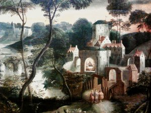 Le Christ avec les disciples sur le chemin d