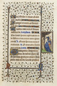 Ms 62 f.132r Personnification de la Nécromancie poignardant un livre, des 