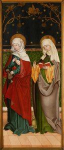 Sainte Élisabeth de Hongrie et Sainte Marguerite, vers 1485-1490 - Master of the Sacristy of Kaufbeuren