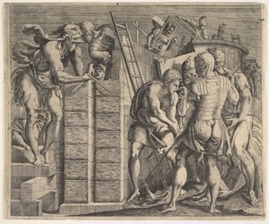 Cadmus fondant Thèbes, vers 1543-44 - Master of the Story of Cadmus