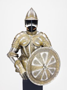 Demi-armure et targe pour service à pied, vers 1600 - Master of the sign of the