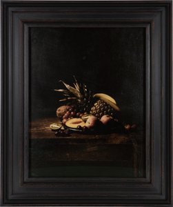 Dernier repas dans le couloir de la mort, Velma Barfield, 2012 (impression par transfert numérique sur parchemin en peau de chèvre) - Mat Collishaw
