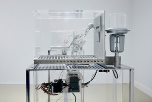 The Machine Zone, 2019 (acier, aluminium, servomoteurs)