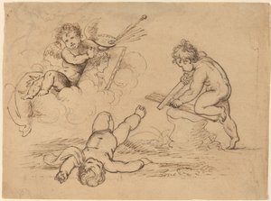 Allégorie : Quatre putti