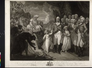 Marquis Cornwallis avec les deux princes indiens - Mather Brown