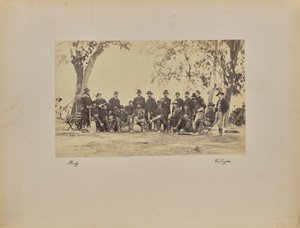 Burnside et son personnel - Mathew B. Brady