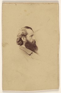[Homme non identifié à longue barbe, de profil] - Mathew B. Brady