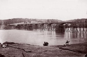 Pont sur la rivière Tennessee à Chattanooga, vers 1864 - Mathew Brady